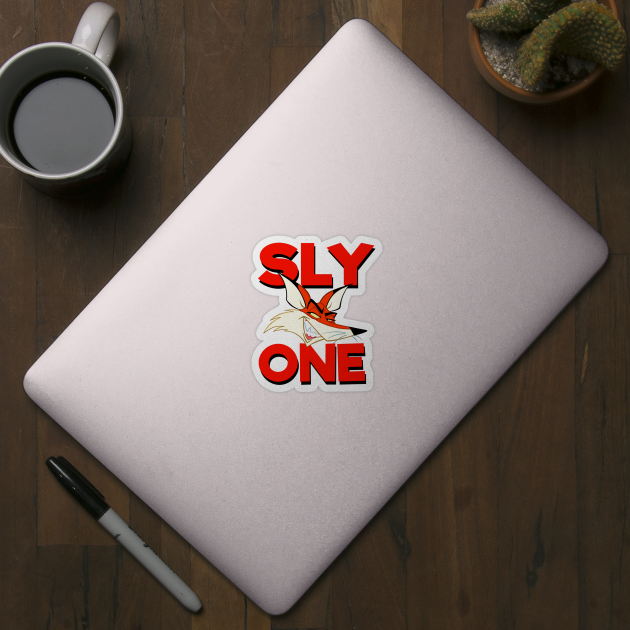 Sly One Fox Design by TeeBeeToonsTees